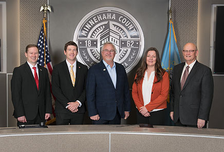 Commissioner Joe Kippley; Commissioner Cole Heisey; Commissioner Dean Karsky, Chairman; Commissioner Jen Bleyenberg, Vice-Chair and Commissioner Gerald Beninga.